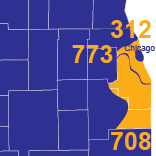Area Codes 312, 773, and 708