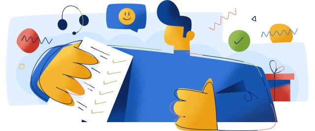 satisfied customer giving a thumbs up