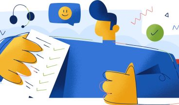 satisfied customer giving a thumbs up