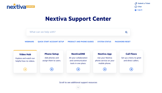 Nextiva Support Center