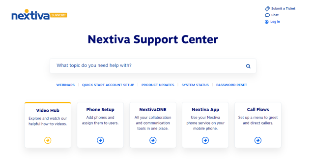 Nextiva Support Center Knowledge Base