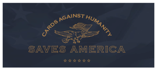 Cards Against Humanity “Saves America” Logo