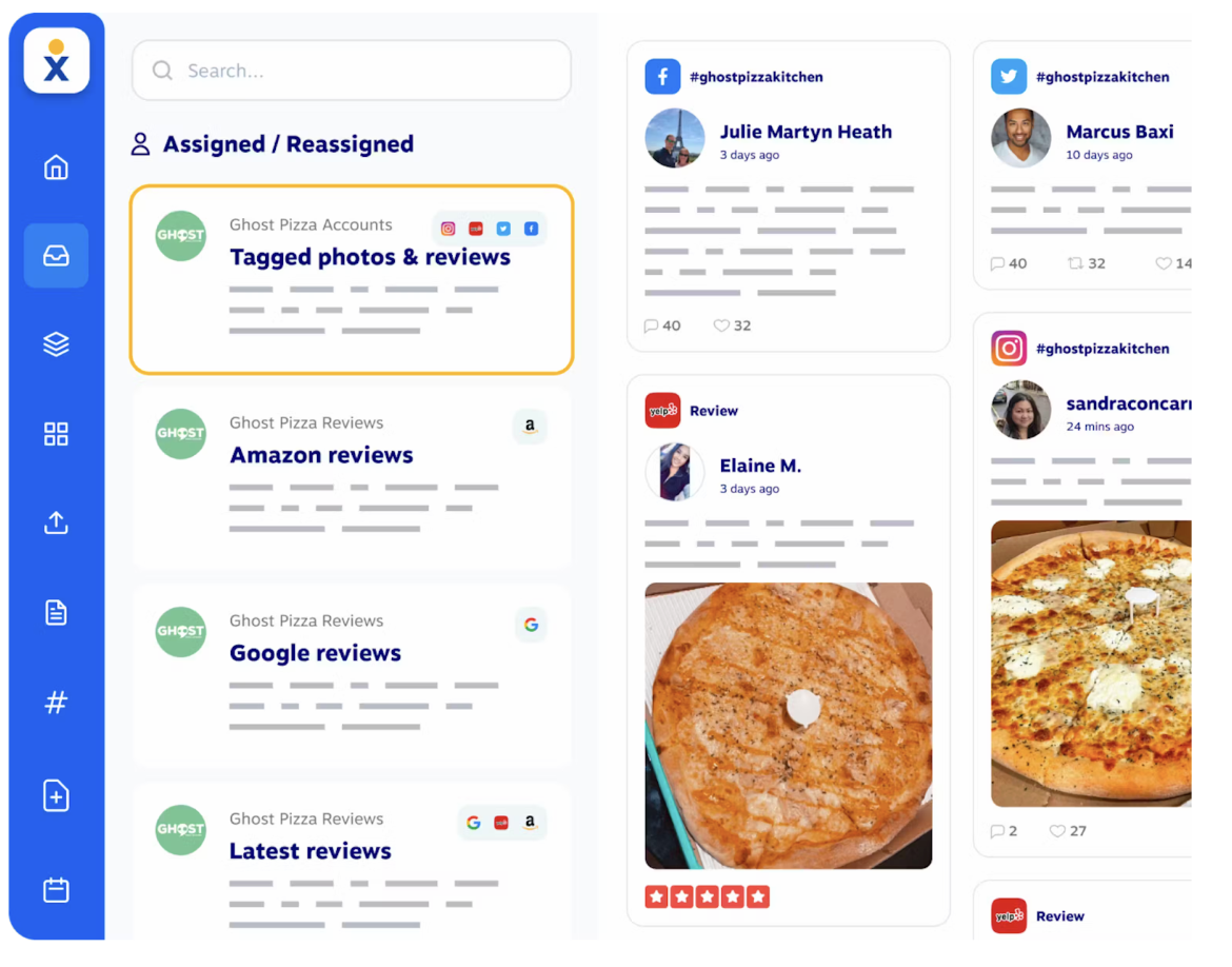 how a restaurant can use Nextiva to review, manage, and respond to multiple online reviews from a single platform.