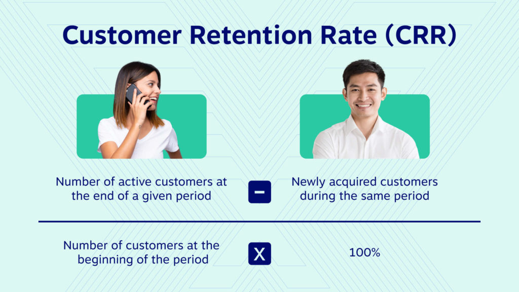 Customer retention rate calculation