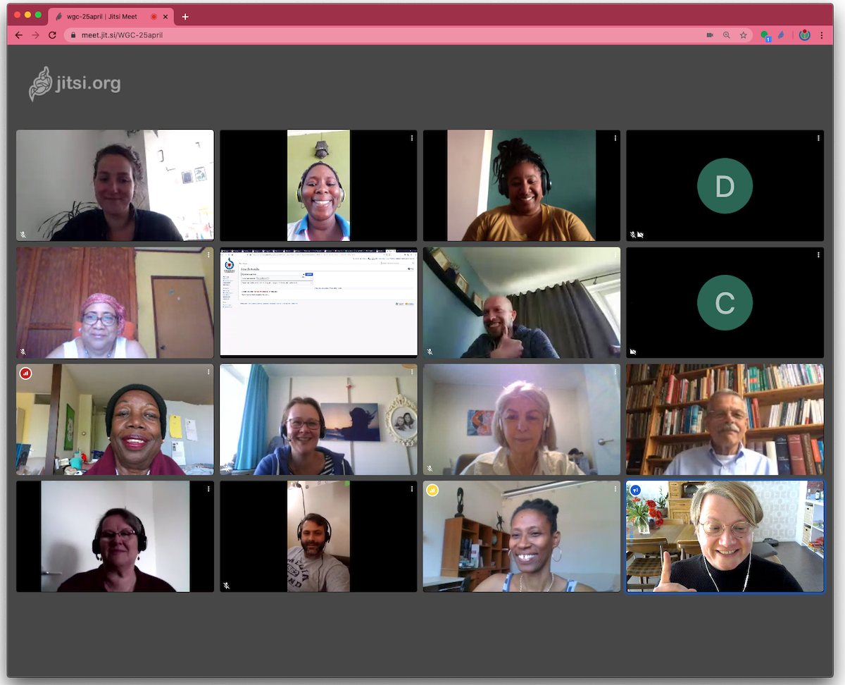 A screenshot showing Jitsi's video conferencing platform (via Wikimedia)