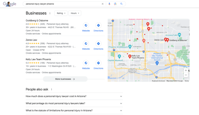 Law firm marketing tips to show up higher on Google. Get more customer reviews and provide helpful answers to common questions. 