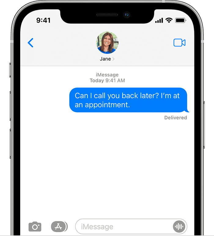 iMessage messaging app