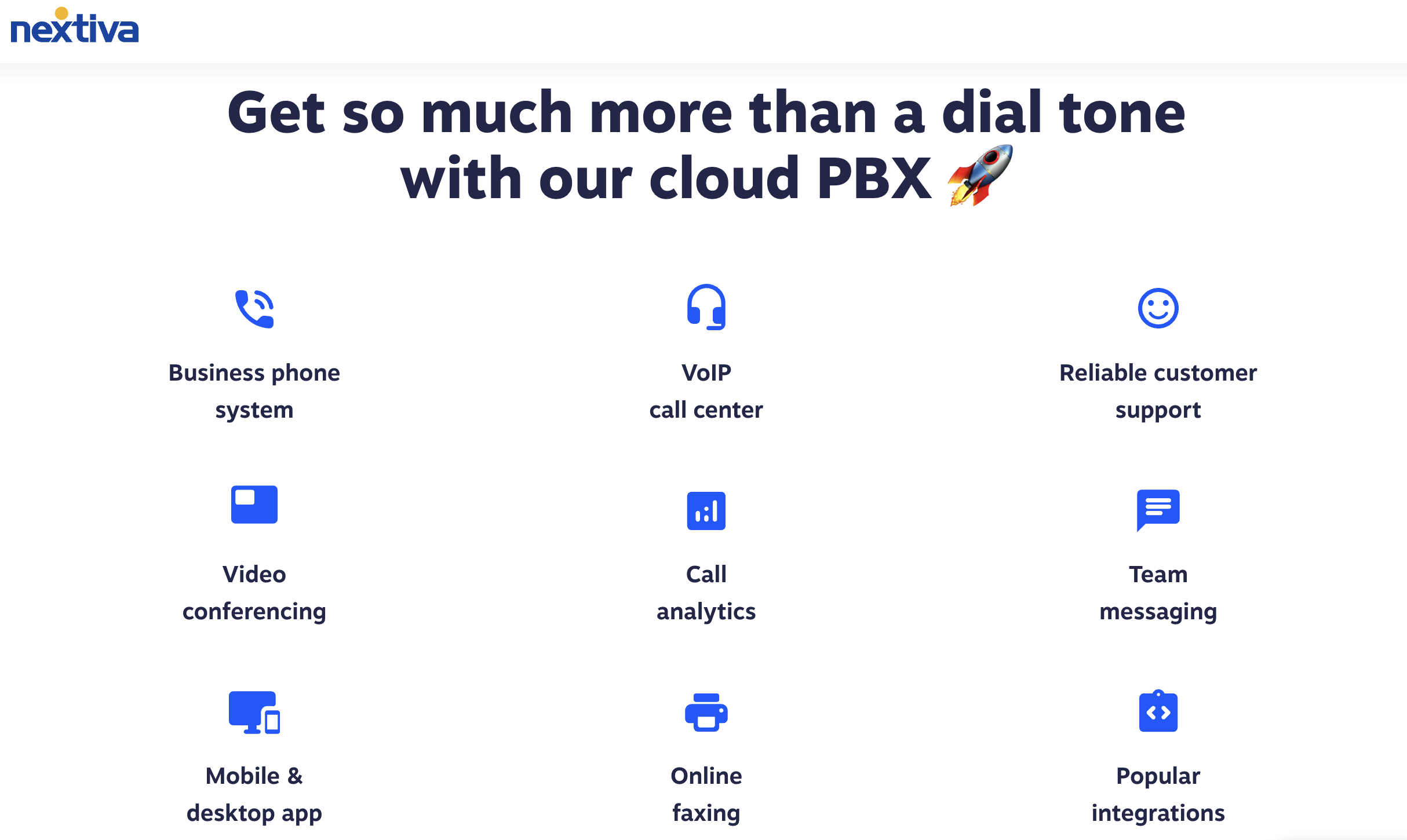 Nextiva cloud PBX phone system
