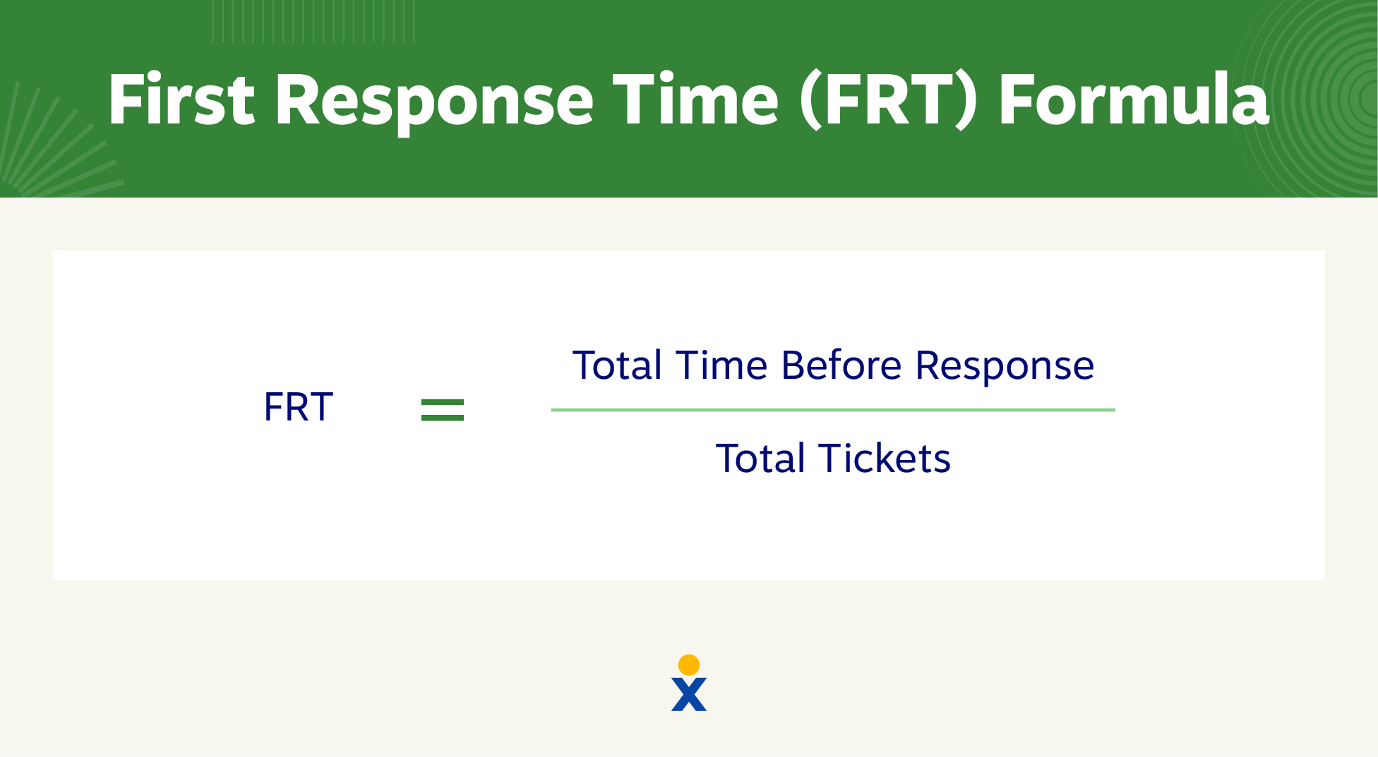 First Response Time (FRT) formula