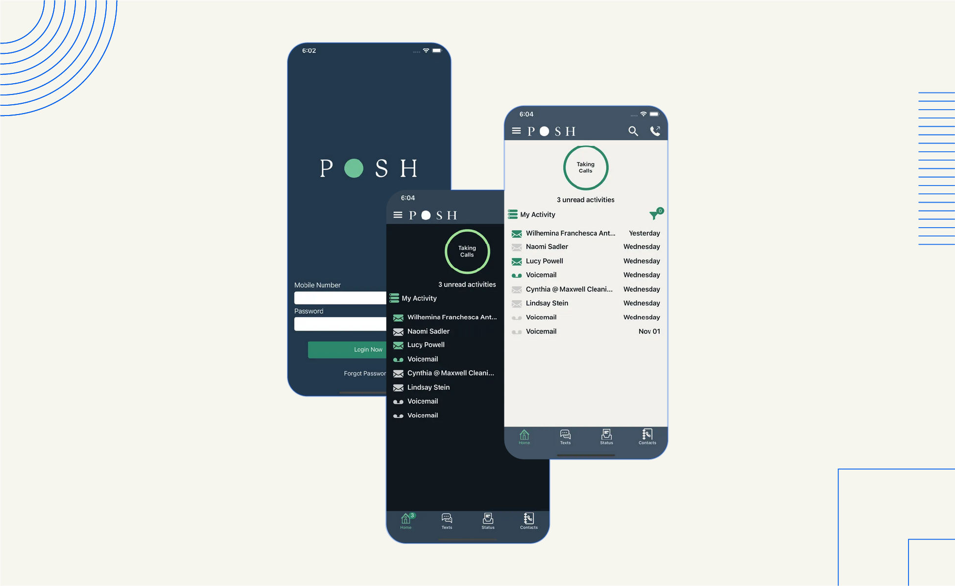 A screenshot of the Posh platform.