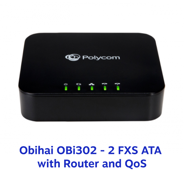 Obihai OBi302 - 2 FXS ATA with Router and QoS