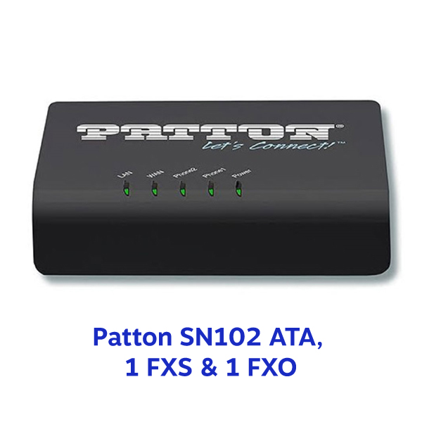 Patton SN102 ATA, 1 FXS & 1 FXO
