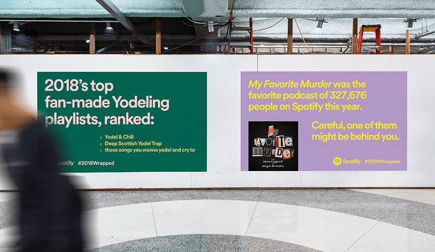 Image showing Spotify's OOH campaign