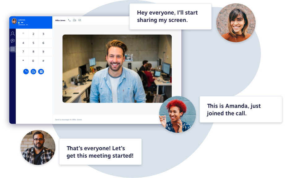 Image showing Nextiva's video conferencing