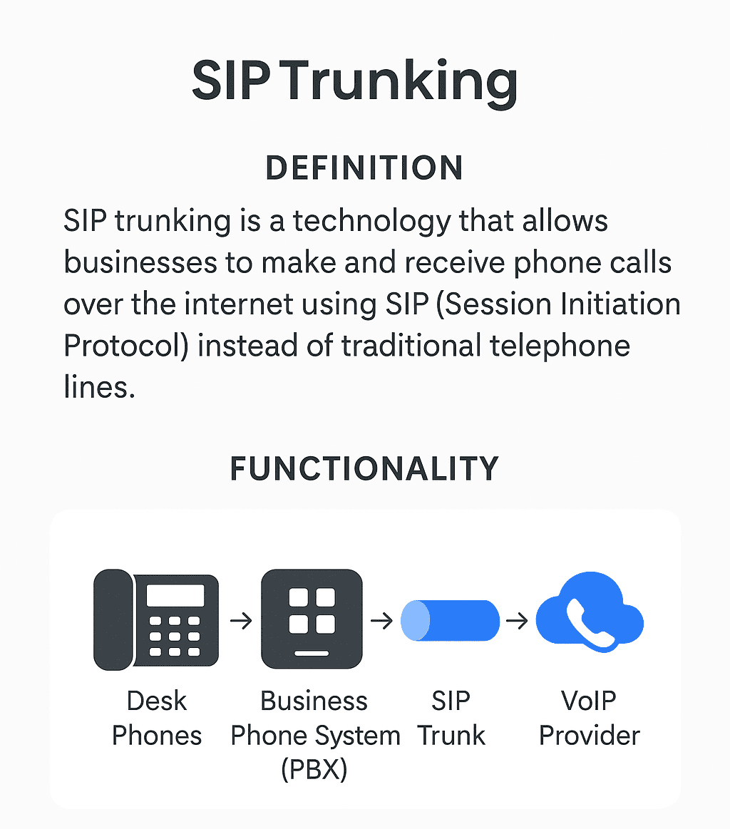 SIP trunking definition and functionality