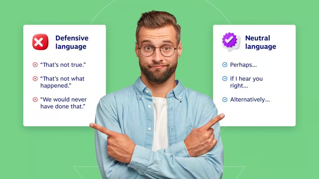 Defensive vs neutral language