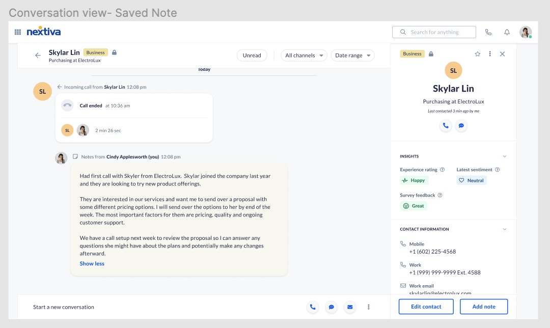 Post-call agent notes-on-calls-2
