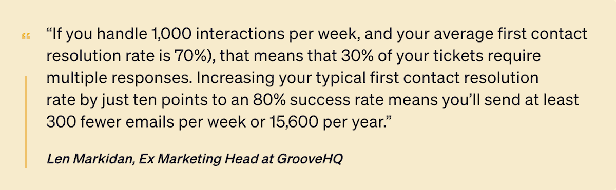 Quote about working to improve FCR