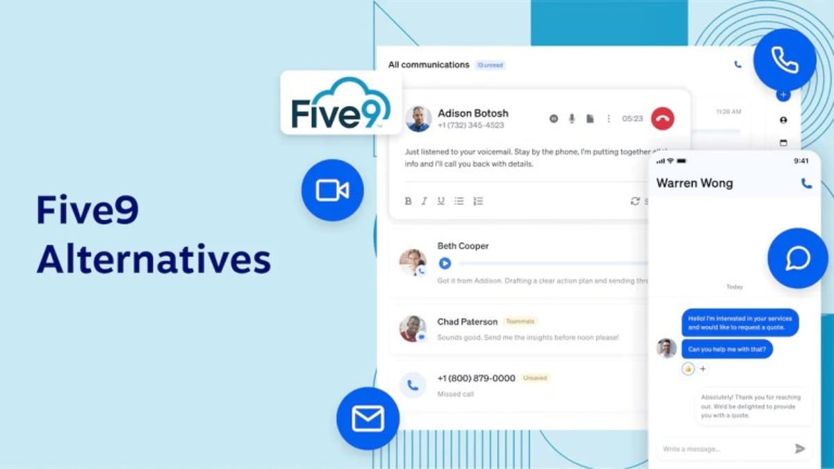 Top 7 Five9 Alternatives & Competitors [Easy To Use in 2025]