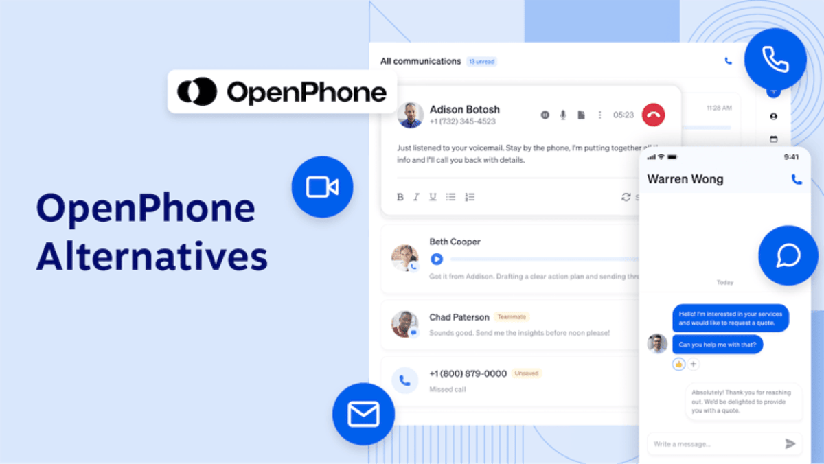 10 Best OpenPhone Alternatives & Competitors