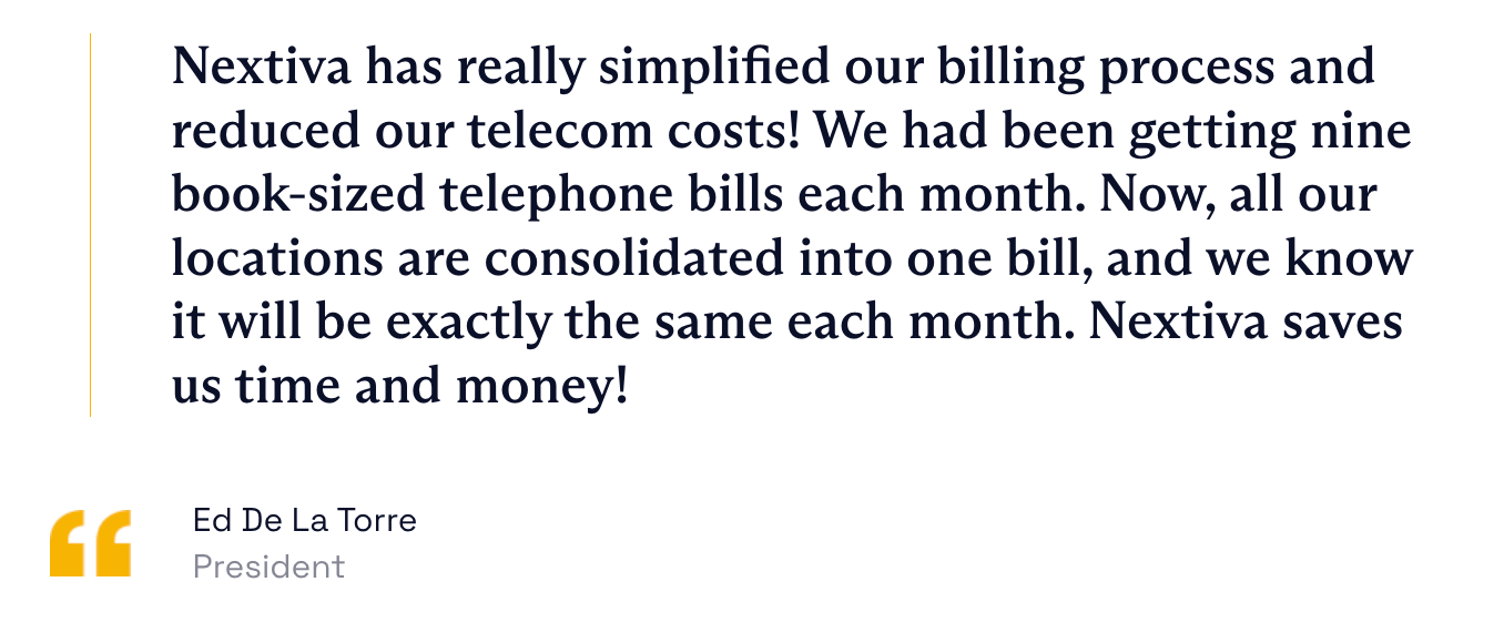 Nextiva customer testimonial