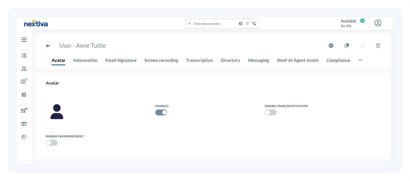 Protect your contact center with robust password reset restrictions from Nextiva.