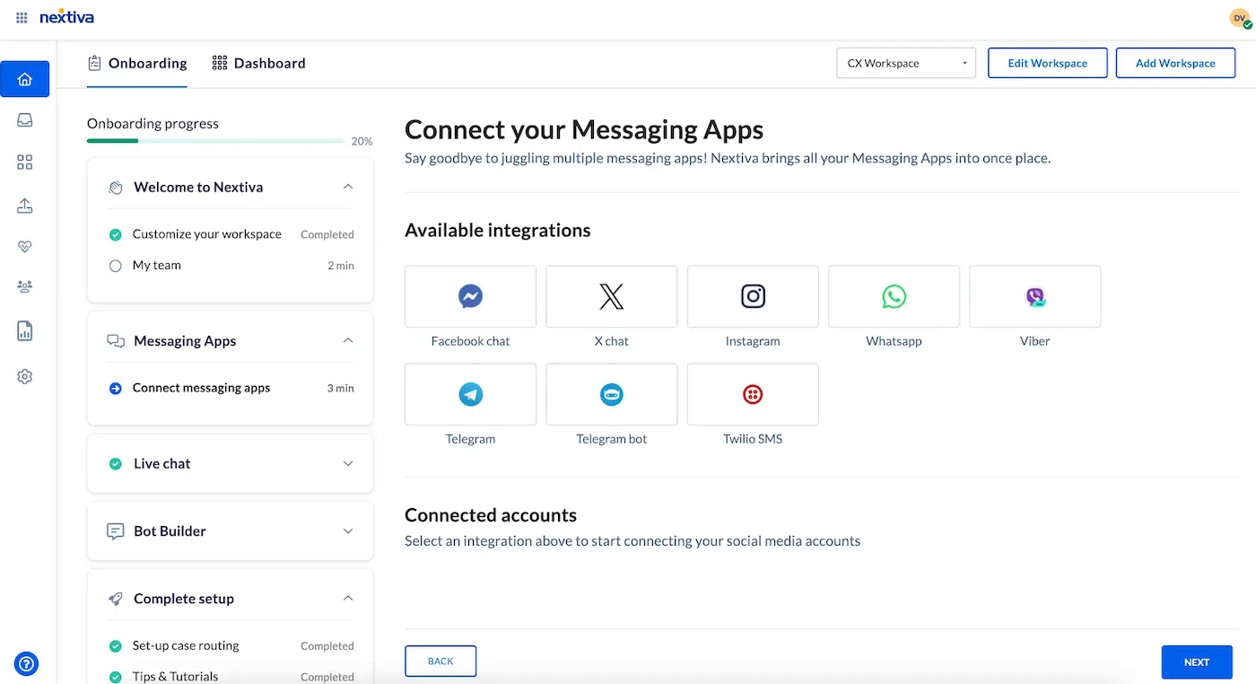 Integrate your business apps with Nextiva.