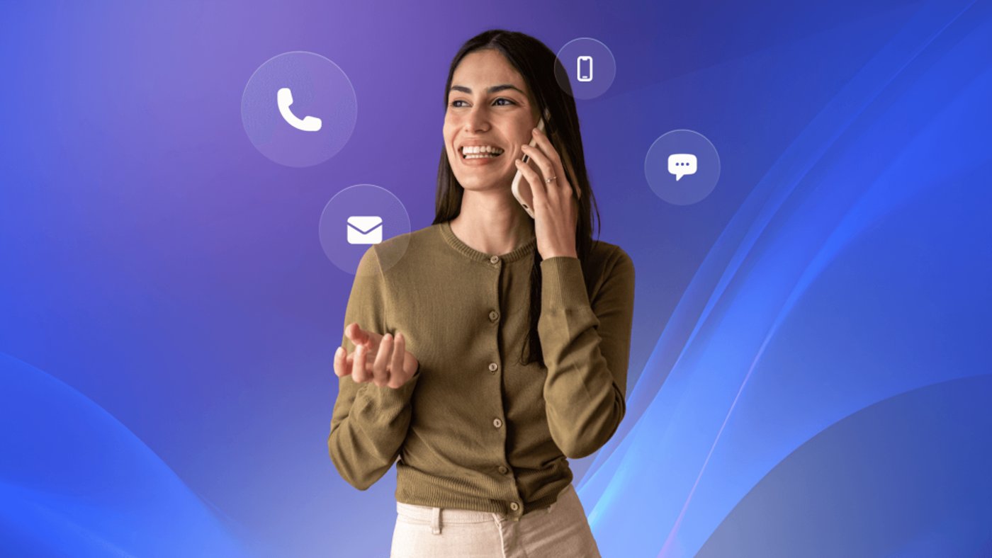 A person waits on hold while calling customer service.