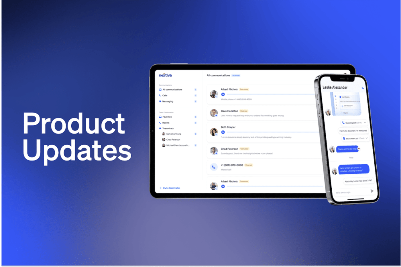 Nextiva Product Updates