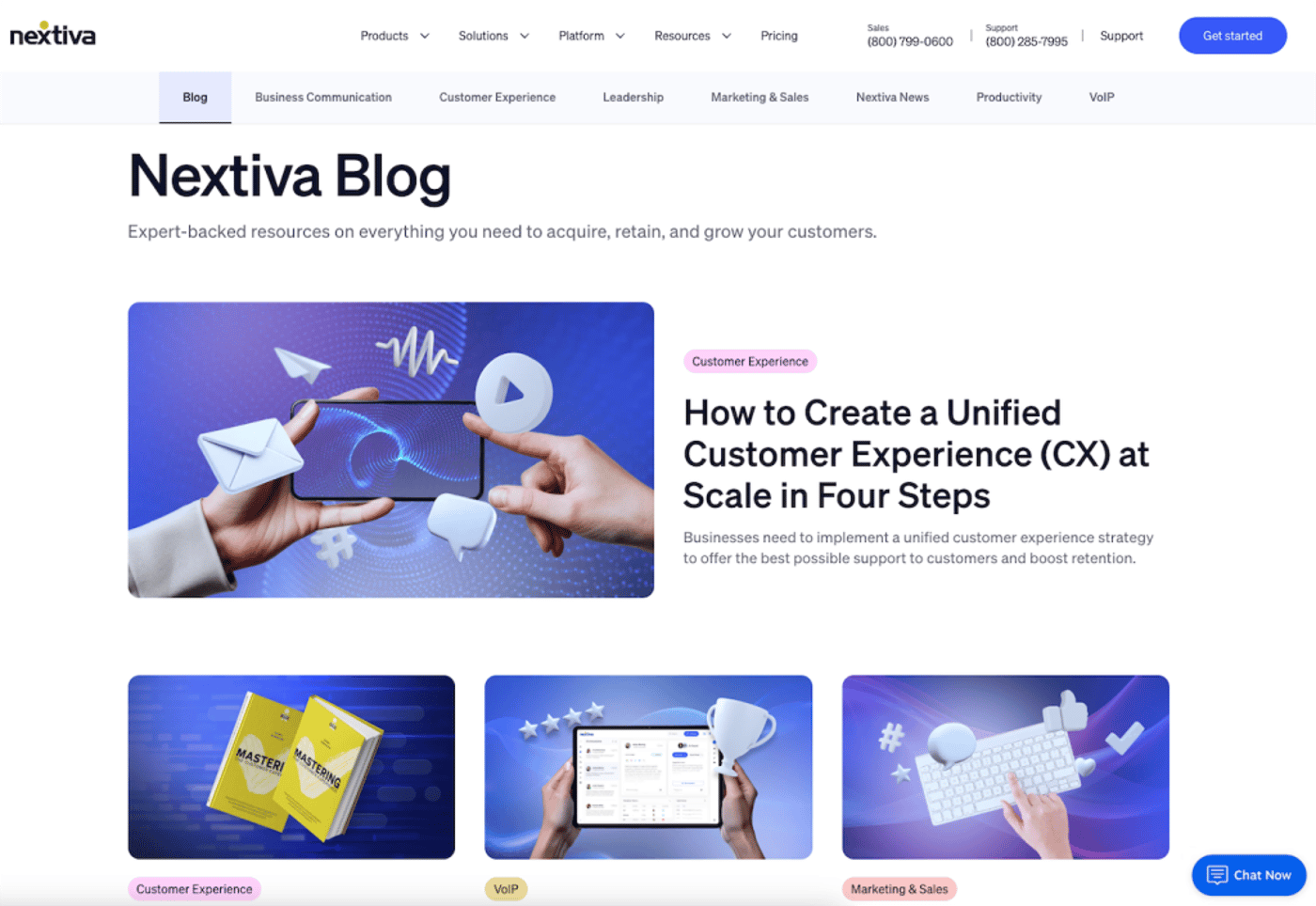 Nextiva Blog Screenshot