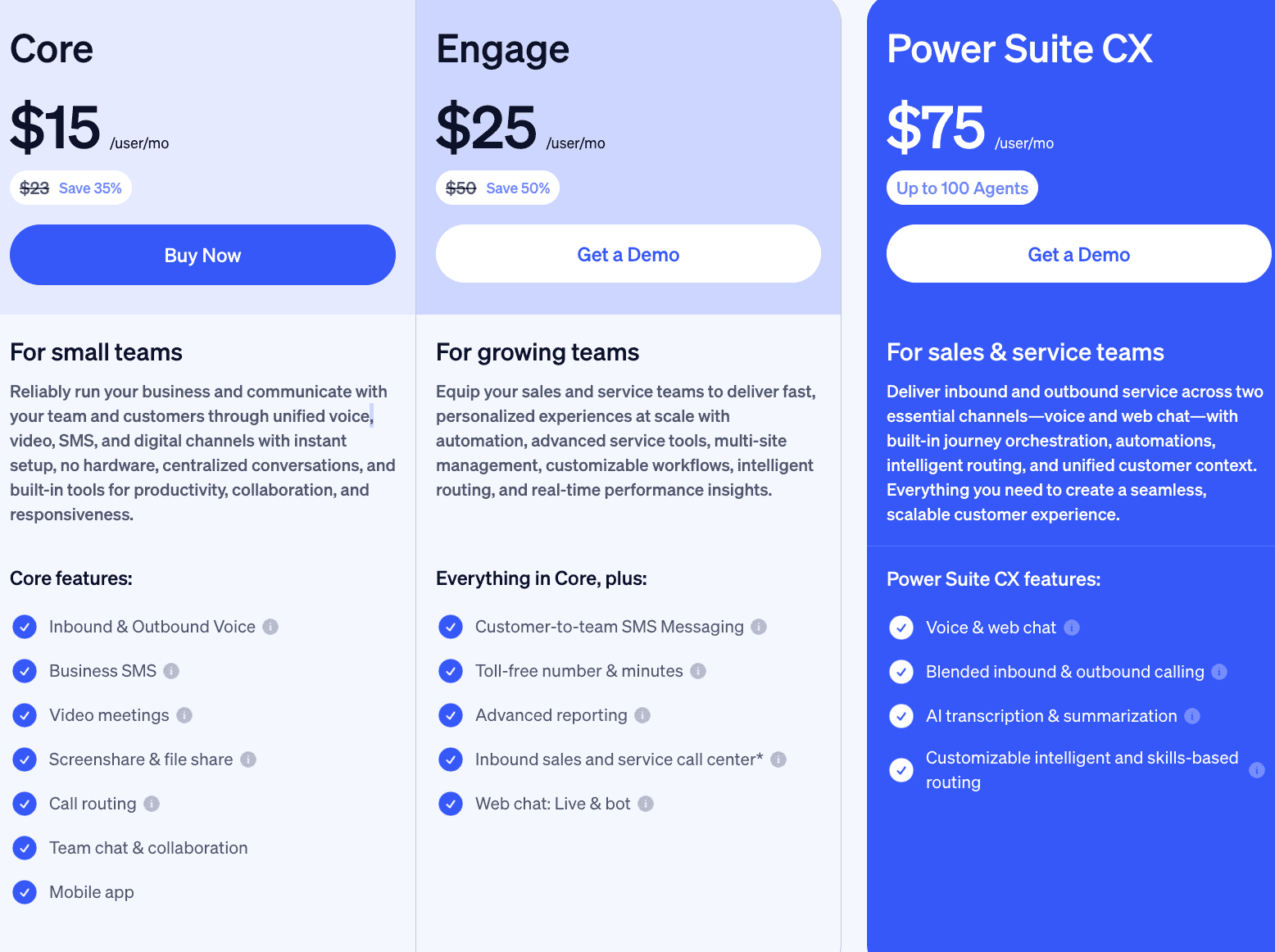 Nextiva VoIP pricing plans