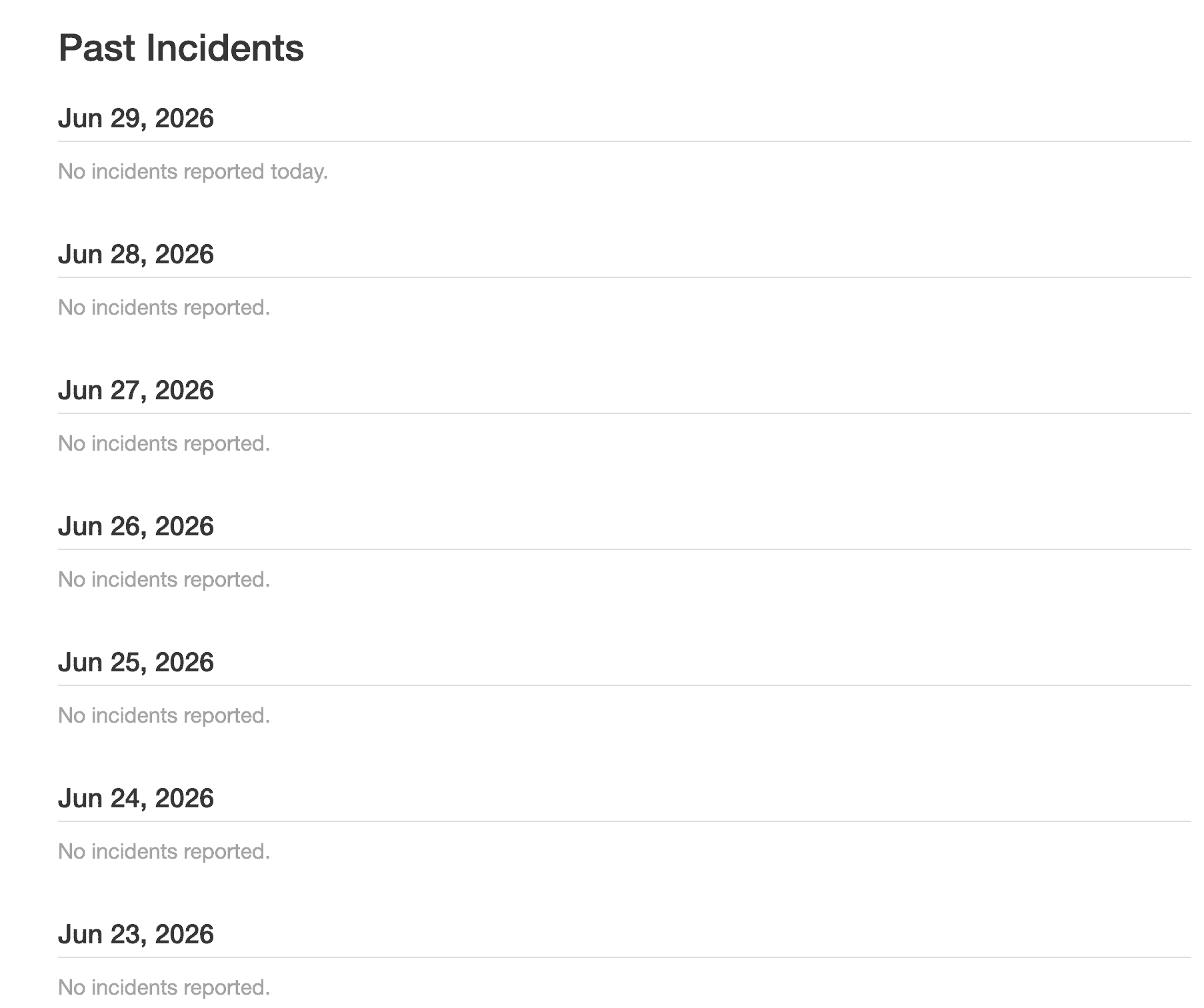 Up until June of this year, there were virtually no incidents to report from Nextiva’s service.