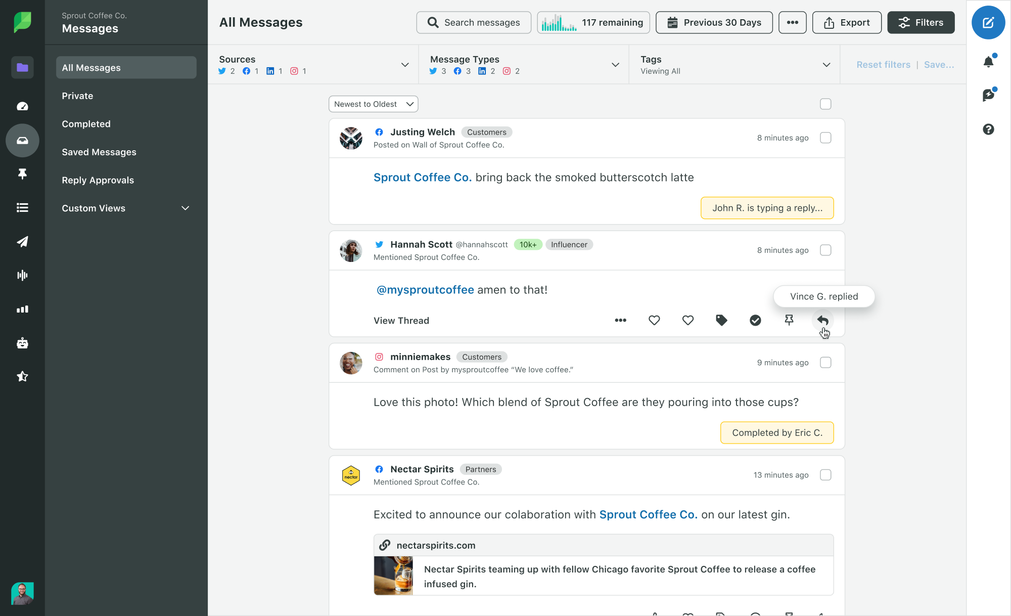 sprout-social - corporate communication tools