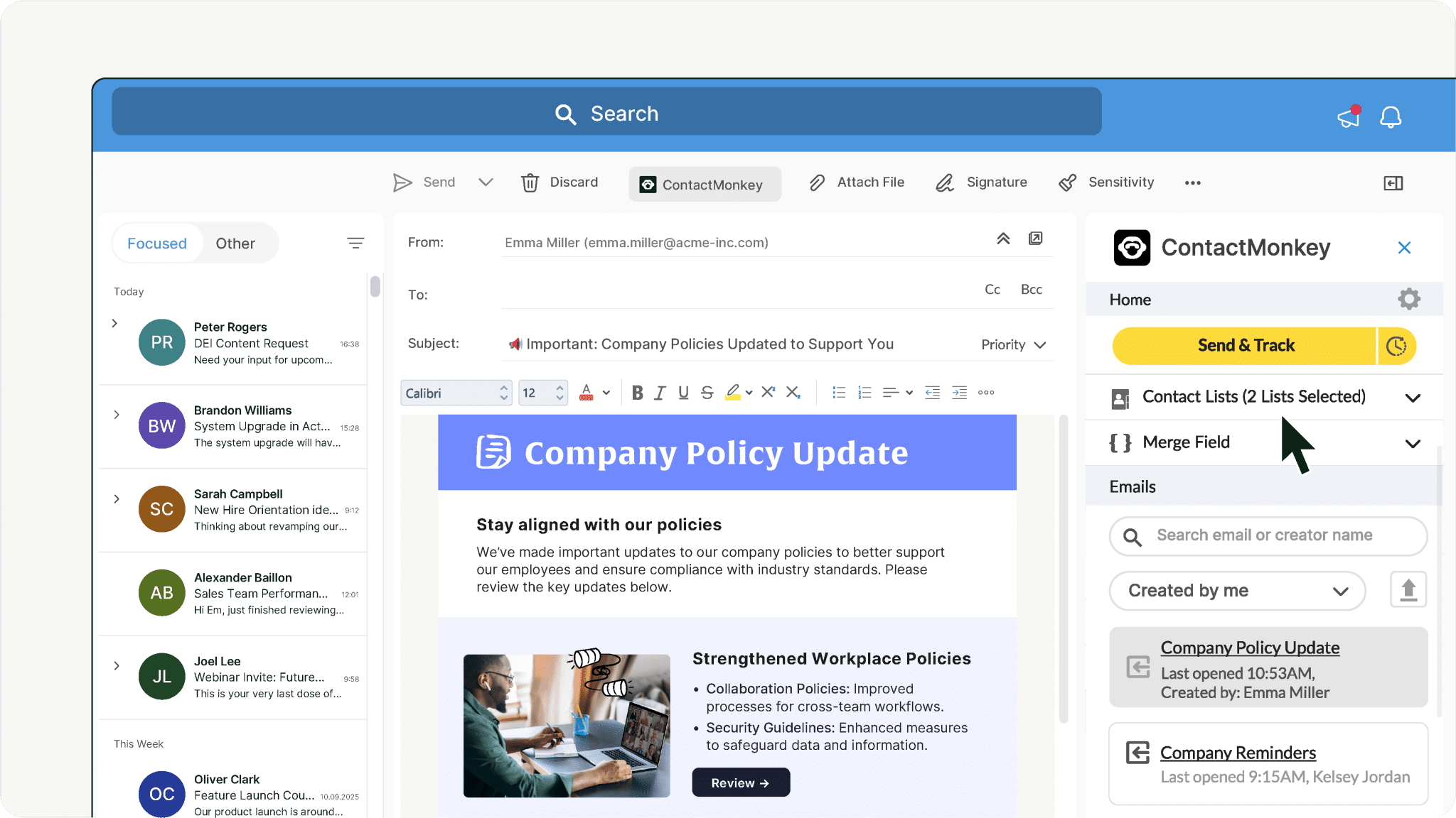 ContactMonkey - corporate communication tools