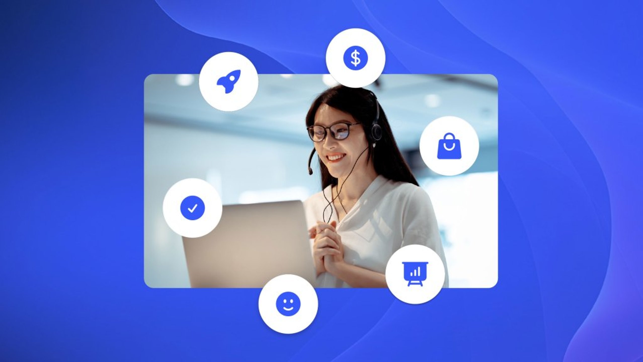 A call center agent delivers amazing CX resulting in customer experience ROI.