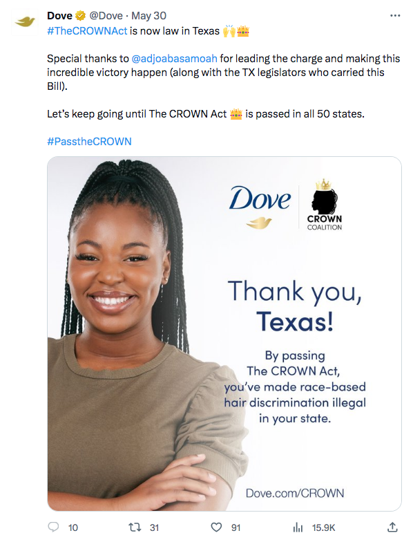 Dove's real beauty campaign