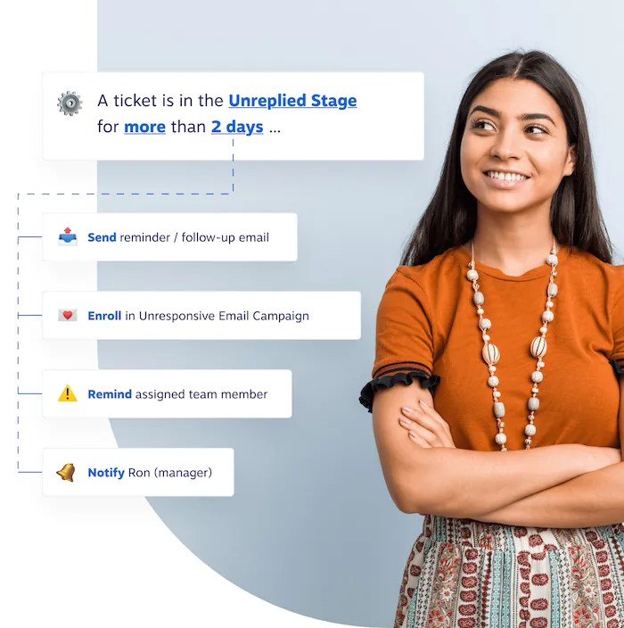Scale customer support with automation and rules. 