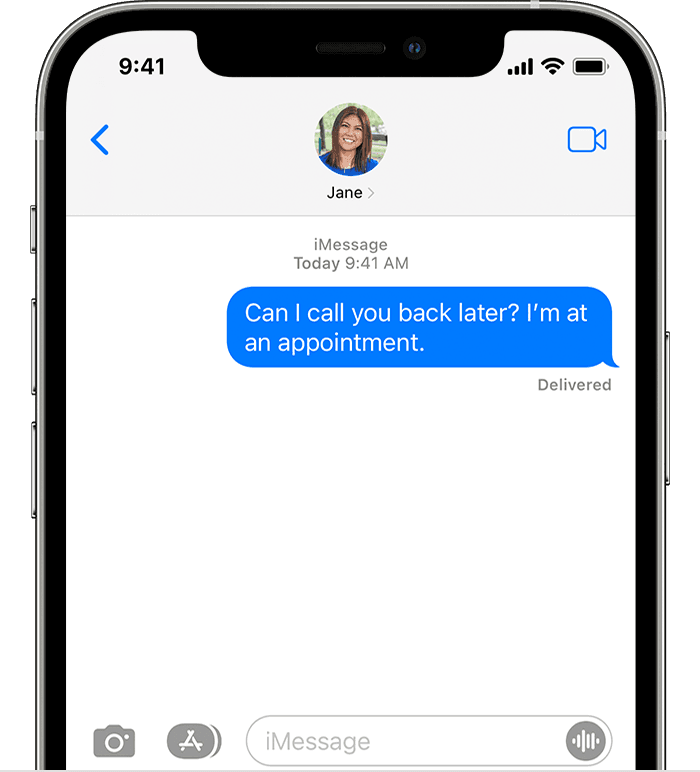 iMessage messaging app