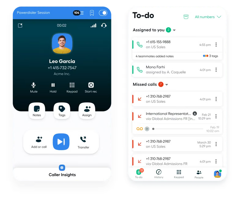 Aircall business VoIP phone system