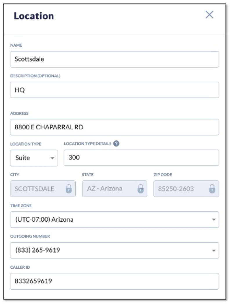 A user’s address information is sent to 911 dispatchers automatically