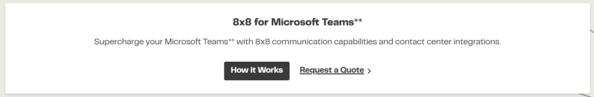 8x8 for Microsoft Teams
