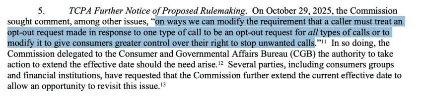 FCC order: TCPA Further Notice of Proposed Rulemaking