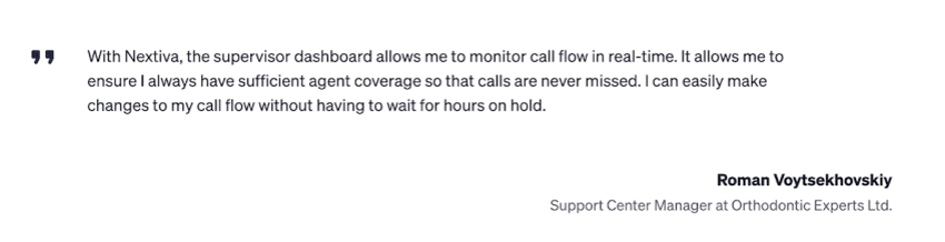 Nextiva customer quote