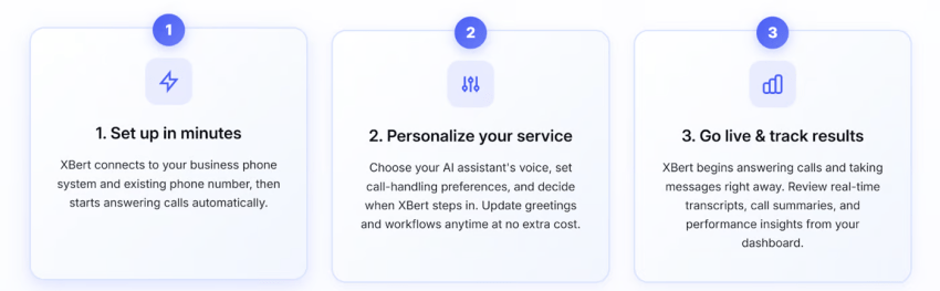 3 steps to set up Nextiva XBert AI assistant