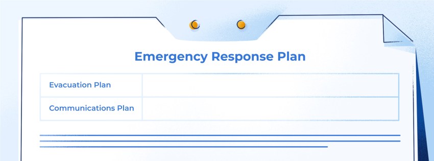 Illustrated basic example of an Emergency Response Plan