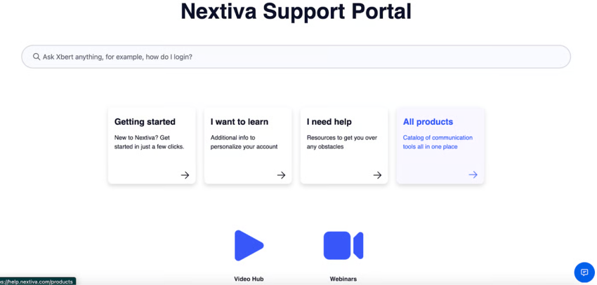 Nextiva support portal
