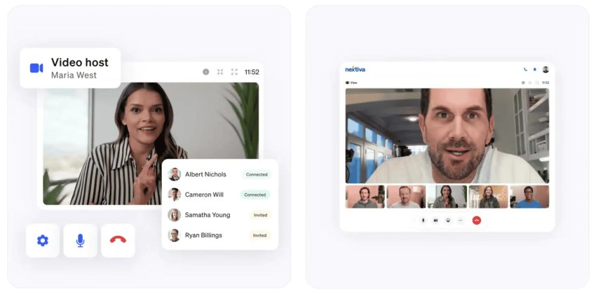 Video meetings are included with Nextiva VoIP phone systems 2