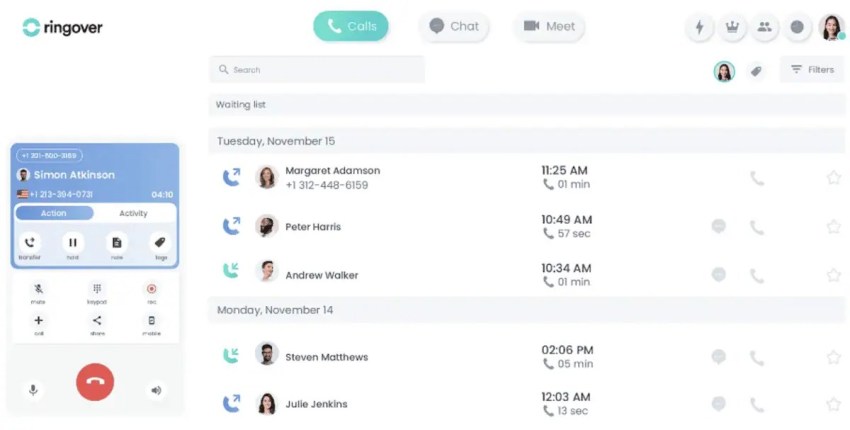 Ringover-dashboard