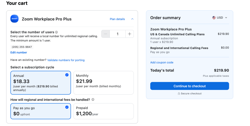 Zoom Workplace Pro Plus