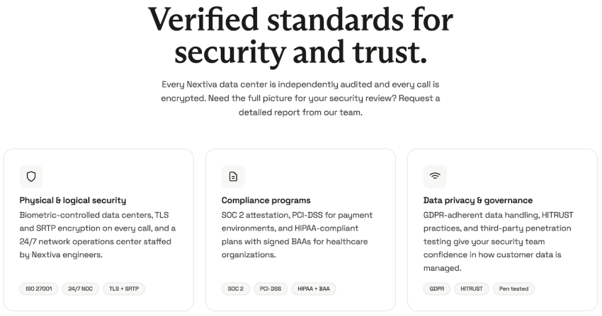Nextiva security